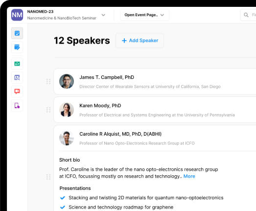 Speaker & Program Management